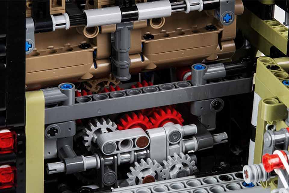  Land Rover Defender i lego detaljer
