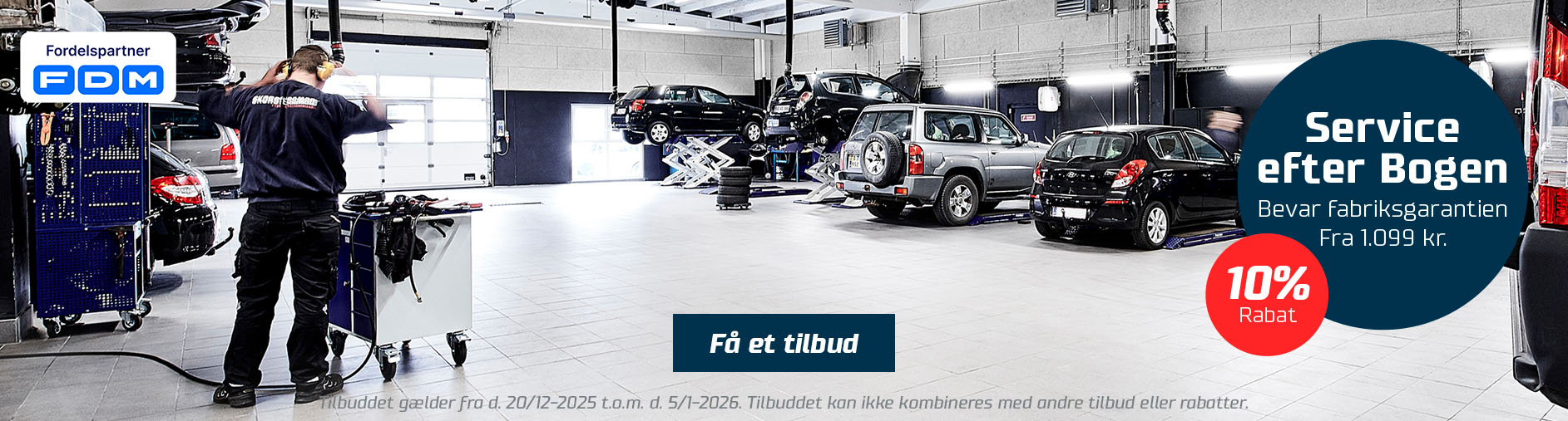 Service efter Bogen plus gratis hjulskifte