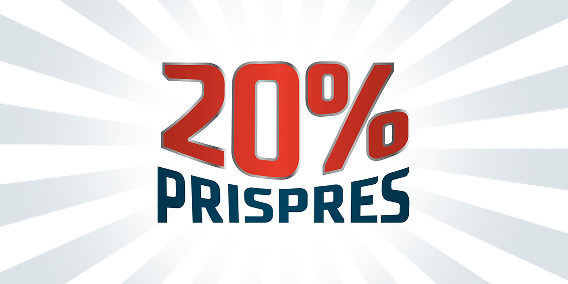20 procent PrisPres