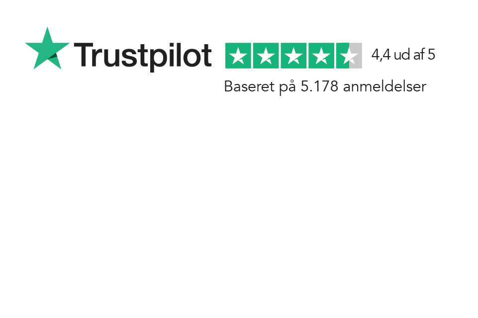 Trustpilot logo med besvarelser