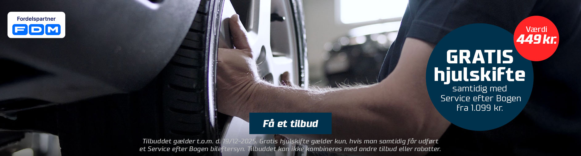 Service efter Bogen plus gratis hjulskifte