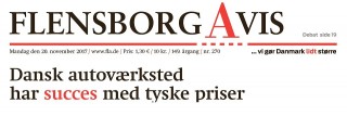 Flensborg Avis bemærker Skorstensgaard Flensborg Avis bemærker Skorstensgaard